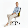 Buy Swivel Office Chair - Patchwork Upholstery - Ray  Multicolour 60622 at MyFaktory